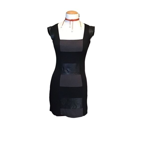Madison Paige || black midi color blocking NWT - Picture 1 of 8